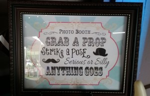 photo booth prop sign